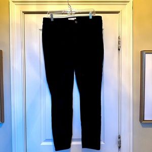 Loft black straight leg jeans, size 10/30.